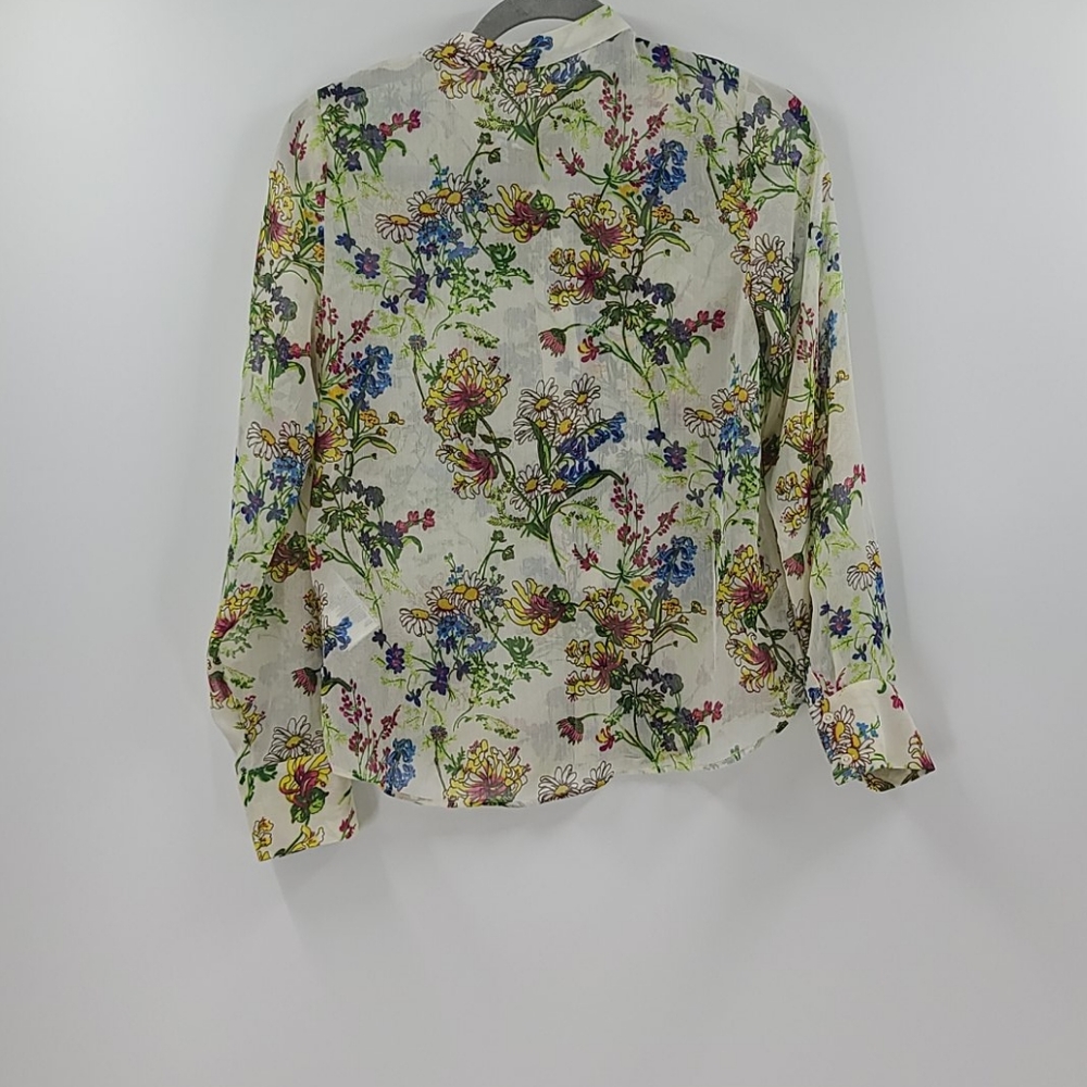 H&M floral ruffle blouse. Womens size 2 - Picture 2 of 5